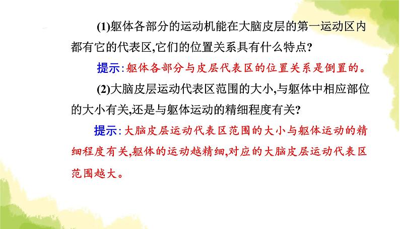 人教版高中生物选择性必修1第2章第4节神经系统的分级调节课件08