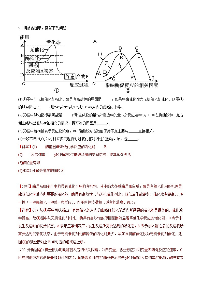 浙科版2019高一生物必修一 3.2 酶是生物催化剂（解析版）第3页
