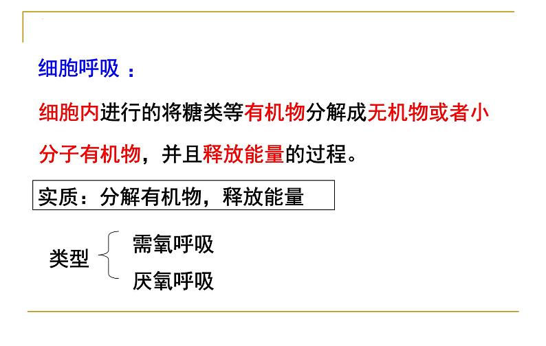 浙科版2019高一生物必修一 3.4细胞呼吸 课件03