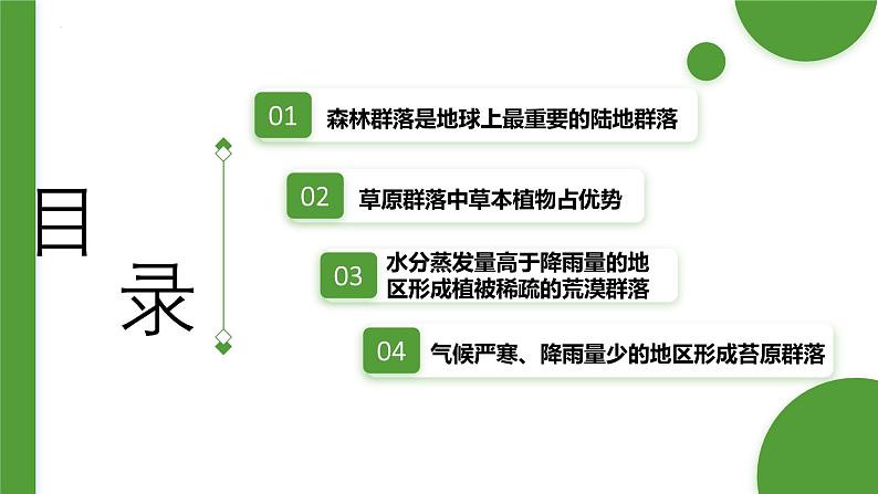 浙科版2019高二生物选择性必修二 2.3地球上分布着不同类型的群落 课件02