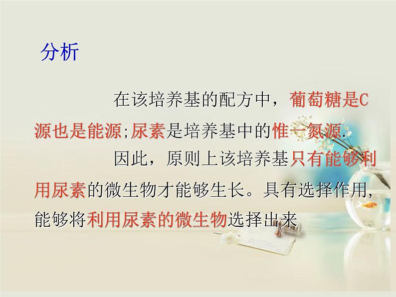 人教版新课标高中生物选修一 同步课件第二章 第二节 土壤中分解尿素的细菌的分离与计数 课件06