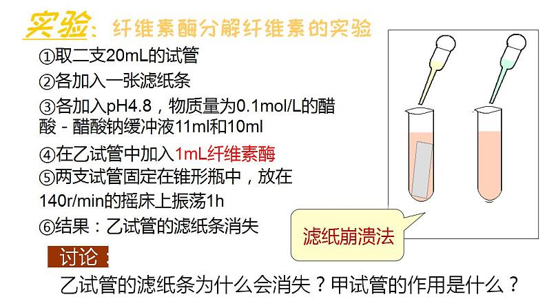 人教版新课标高中生物选修一 同步课件2.3分解纤维素的微生物的分离 课件第8页