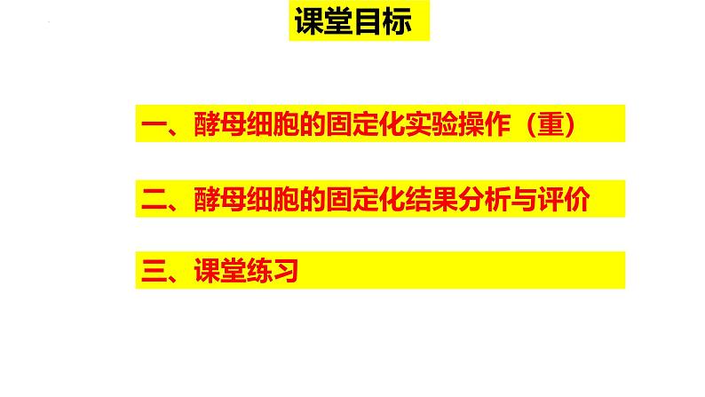 人教版新课标高中生物选修一 同步课件4.3酵母细胞的固定化 课件04