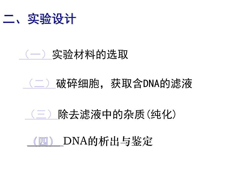 人教版新课标高中生物选修一 同步课件5.1DNA的粗提取与鉴定 课件06