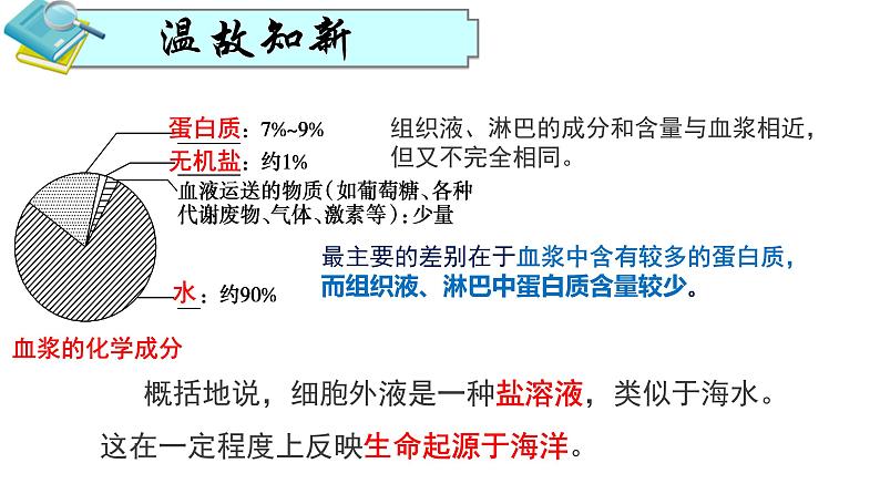 人教版生物高二上学期必修三  1.1细胞生活的环境 课件03