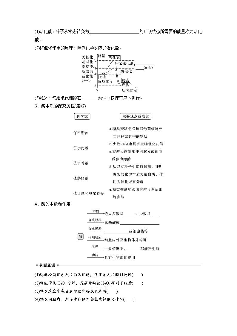 第三单元　第11课时　降低化学反应活化能的酶-2025年高考生物大一轮复习（课件+讲义+练习）学生版第3页