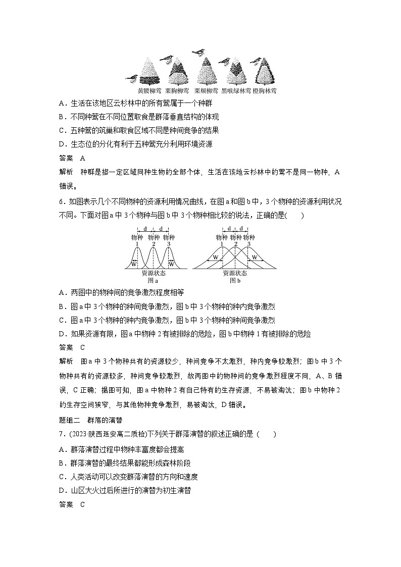 2024高中生物选择性必修第二册（人教版2019）同步讲义第2章重点突破练（二）（Word版附解析）03