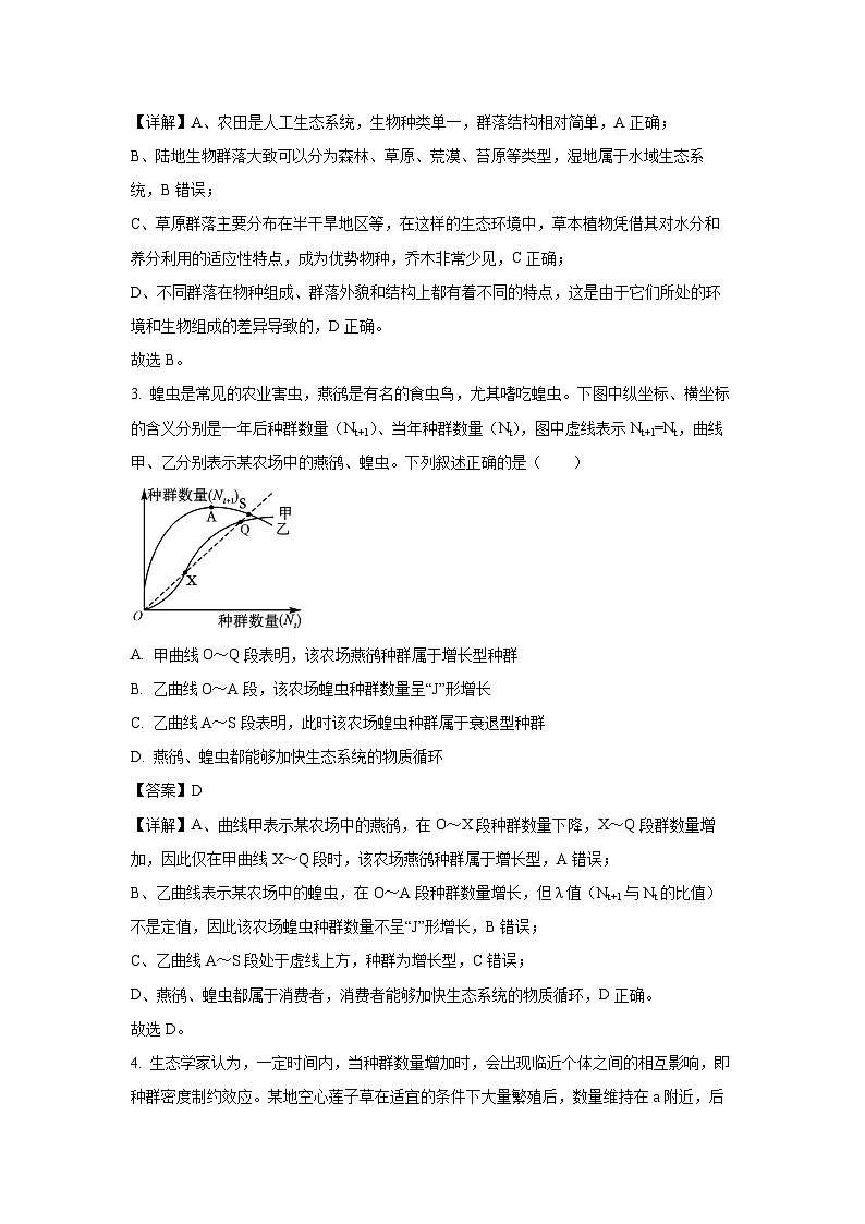 [生物][期末]贵州省黔东南州2023-2024学年高二下学期期末考试学试题(解析版)第2页