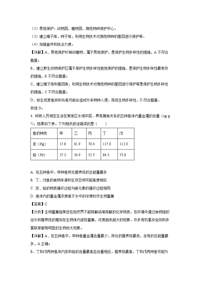 [生物][期末]广东省珠海市2023-2024学年高二下学期期末考试试题(解析版)03