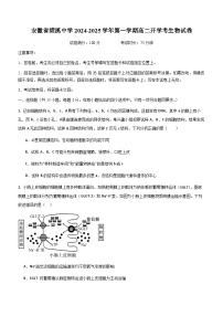 安徽省绩溪中学2024-2025学年高二上学期开学考试生物试题