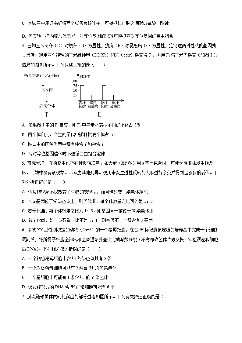 福建省福州市部分高中2024-2025学年高二上学期开学考试生物试题（原卷版）第2页
