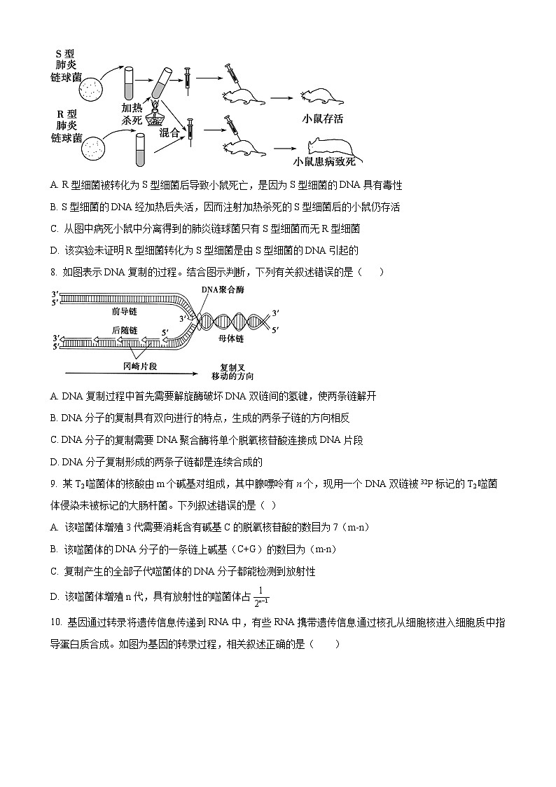 福建省福州市部分高中2024-2025学年高二上学期开学考试生物试题（原卷版）第3页