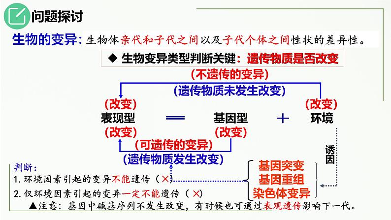 人教版（2019）高中生物必修二第五章第1节  基因突变和基因重组-课件第3页