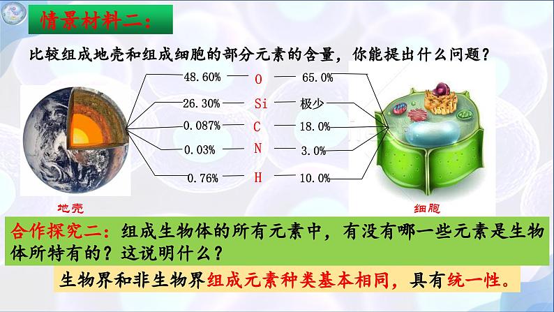 人教版（2019）高中生物必修一第二章第1节  细胞中的元素和化合物-课件04