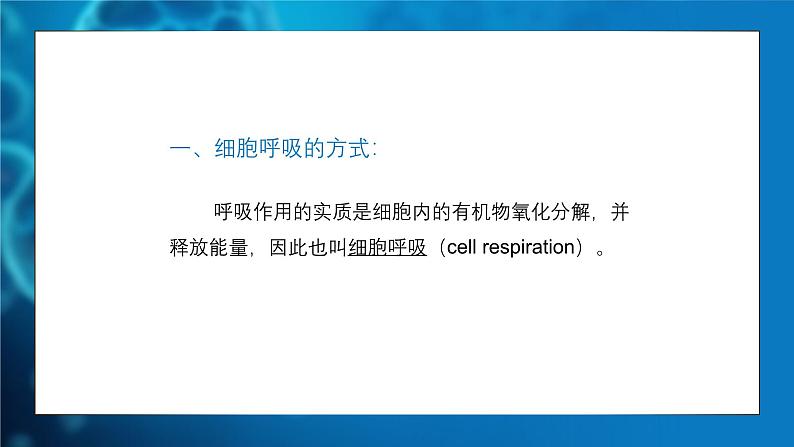 人教版生物高中必修一第5章 细胞的能量供应和利用第三节细胞呼吸的原理和应用 课件第4页