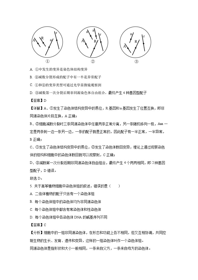 [生物][期末]贵州省毕节市2023-2024学年高二下学期期末考试试题(解析版)03