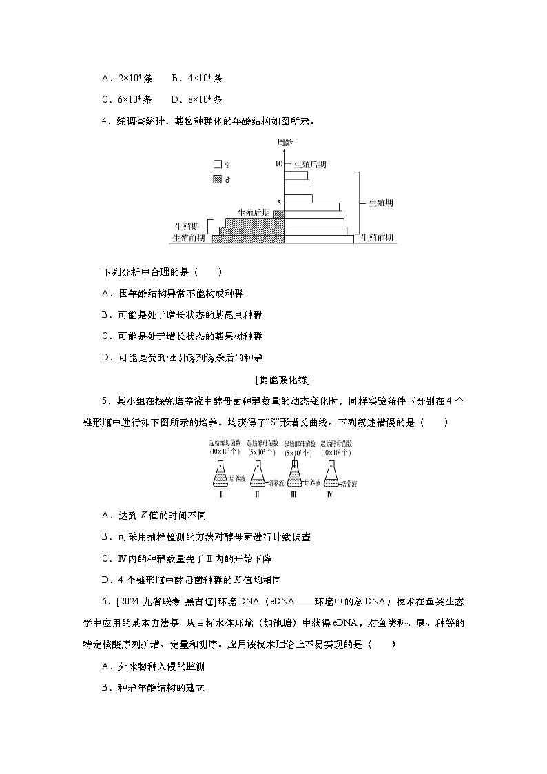 2025届高中生物一轮分层复习检测案33　种群及其动态（含解析）02