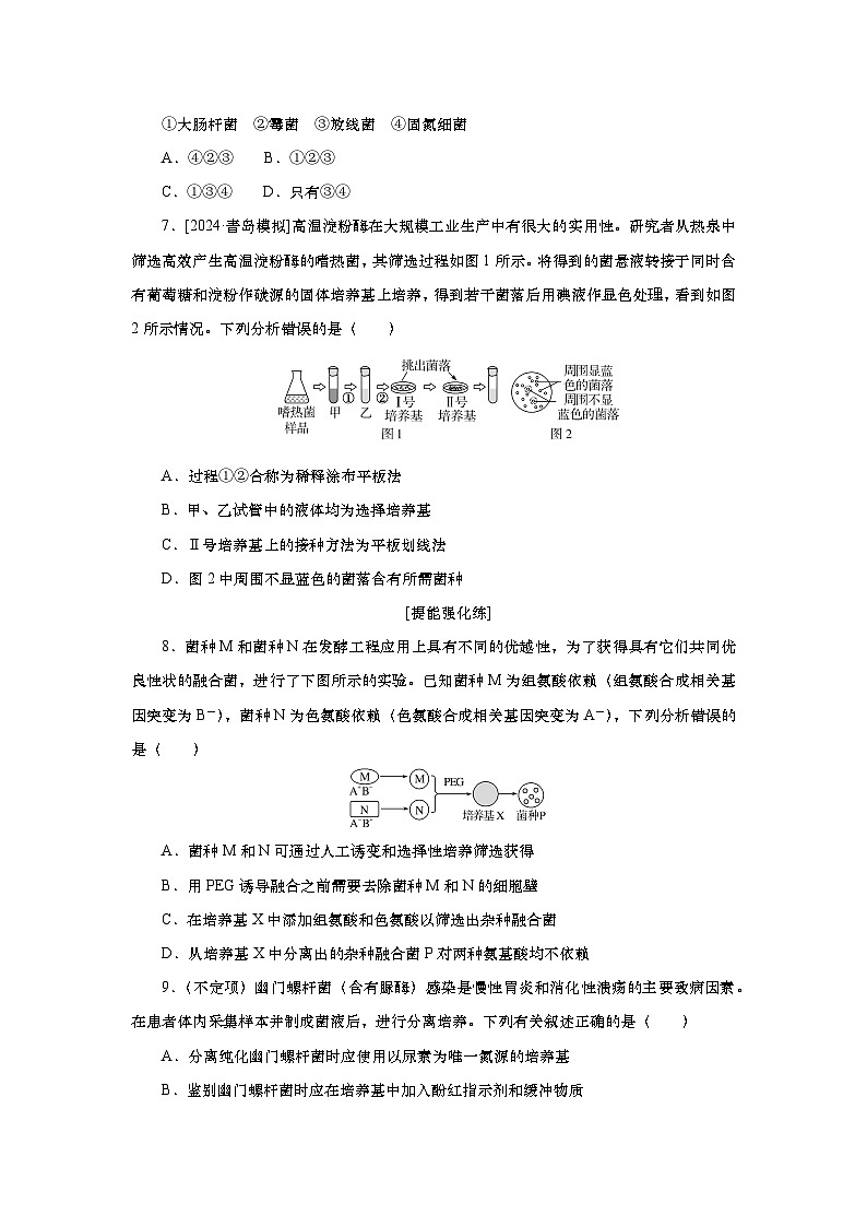 2025届高中生物一轮分层复习检测案39　微生物的培养技术及应用（含解析）03