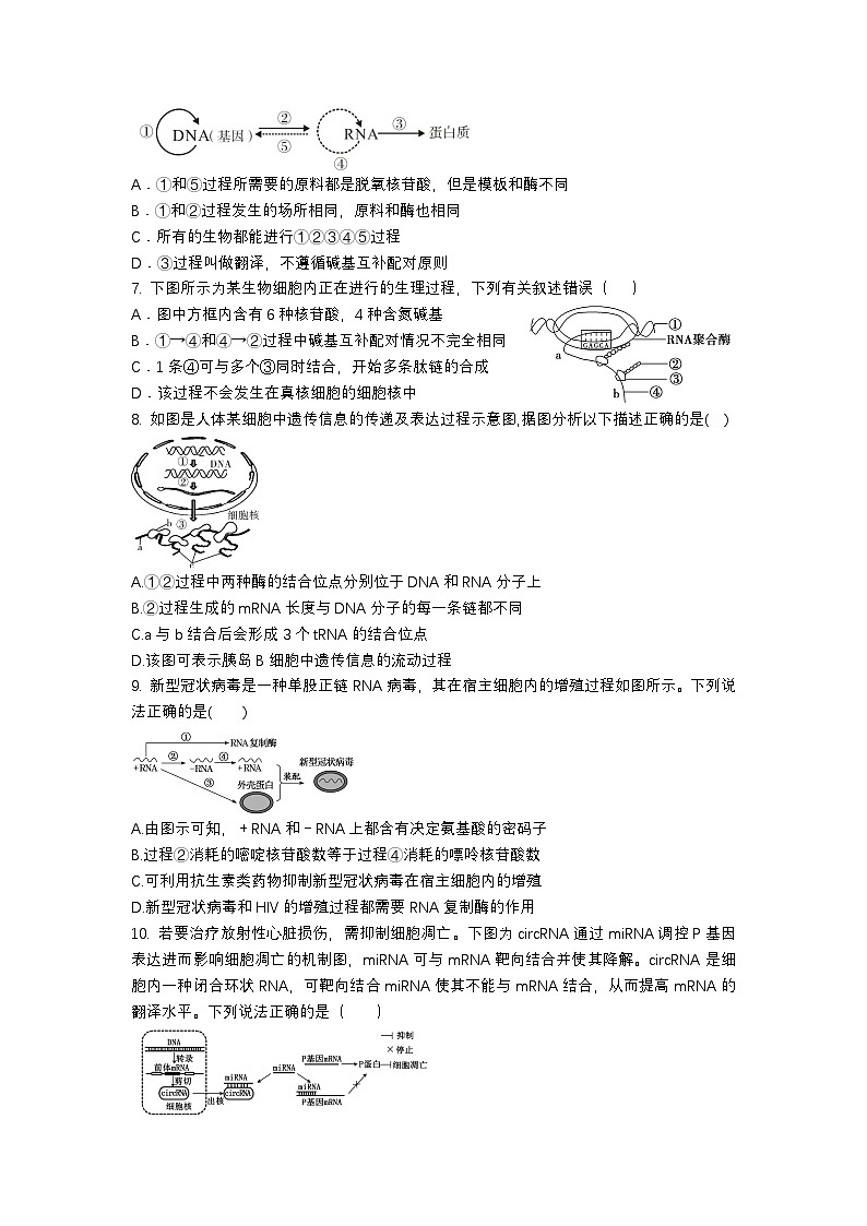 四川省宜宾市三中教育集团2023-2024学年高一下学期生物期末复习卷7第2页