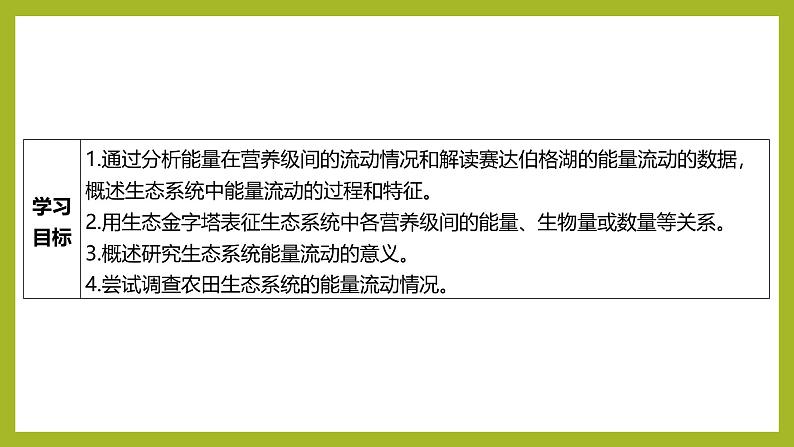 2024-2025学年 苏教版  选择性必修二 　 生态系统的能量流动 课件02