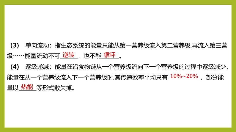 2024-2025学年 苏教版  选择性必修二 　 生态系统的能量流动 课件08