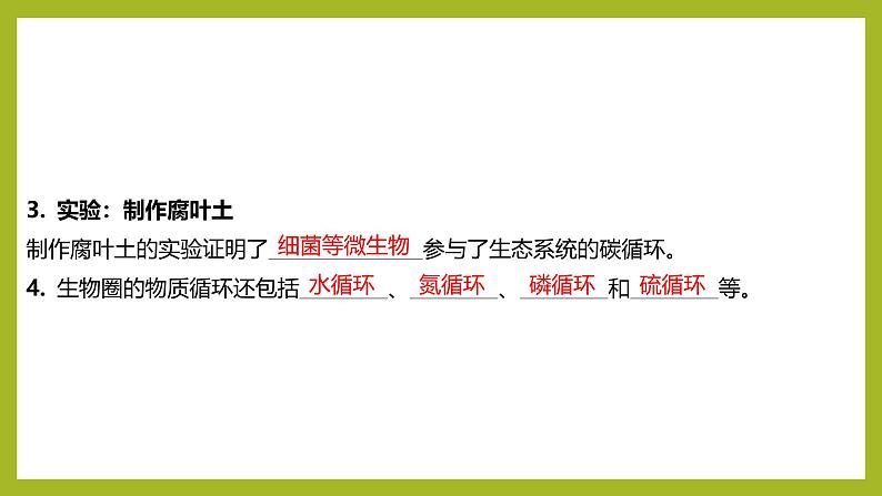 2024-2025学年 苏教版  选择性必修二 　 生态系统的物质循环 课件第8页