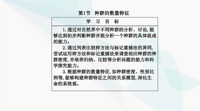 人教版高中生物选择性必修2第1章种群及其动态第1节种群的数量特征课件第2页