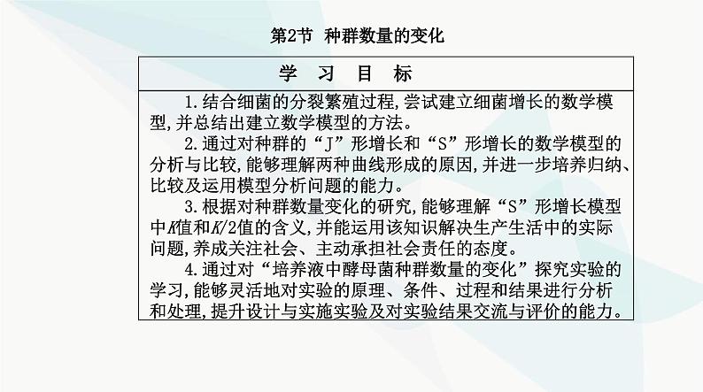 人教版高中生物选择性必修2第1章种群及其动态第2节种群数量的变化课件第2页