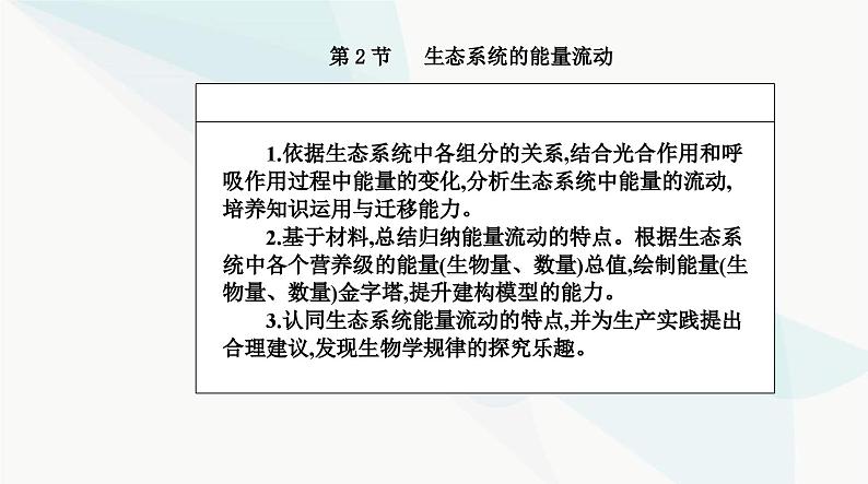 人教版高中生物选择性必修2第3章生态系统及其稳定性第2节生态系统的能量流动课件第2页