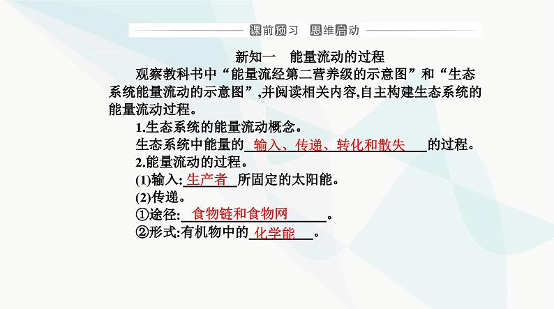 人教版高中生物选择性必修2第3章生态系统及其稳定性第2节生态系统的能量流动课件第3页