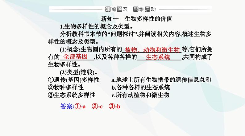 人教版高中生物选择性必修2第4章人与环境第2节生物多样性及其保护课件第3页