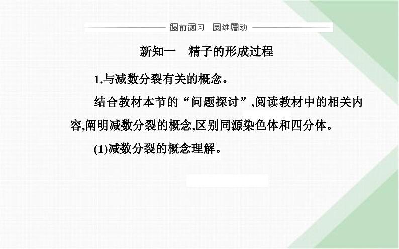 人教版高中生物必修2第2章基因和染色体的关系第1节减数分裂和受精作用第1课时减数分裂课件第3页