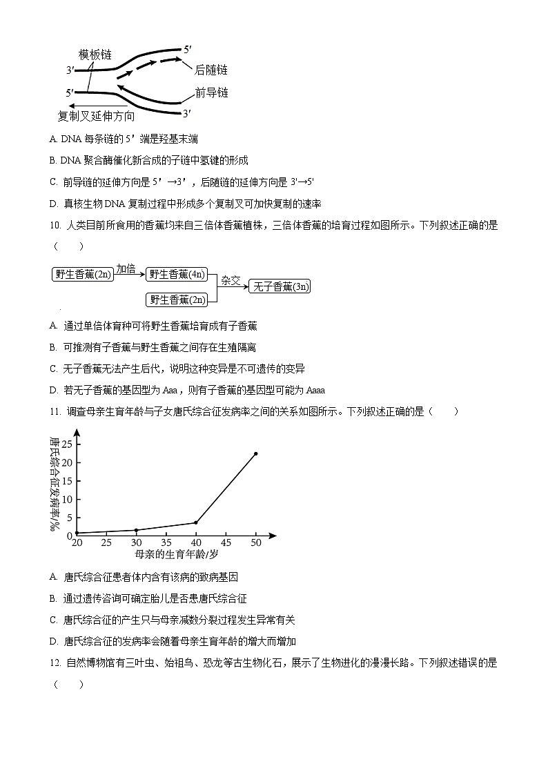 湖北省云学部分重点高中2024-2025学年高二上学期9月月考生物试题（Word版附解析）03