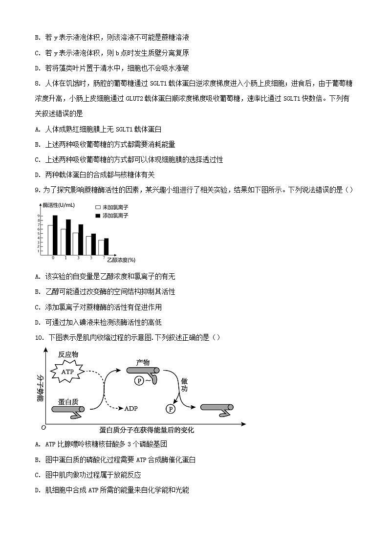 辽宁省锦州市2023_2024学年高一生物上学期期末考试含解析03