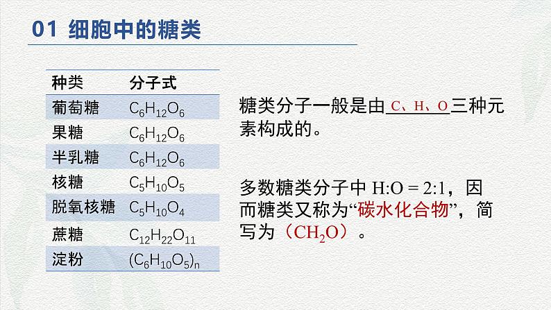 2.3 细胞中的糖类和脂质-2024-2025学年高一生物同步课件（人教版2019必修1）07