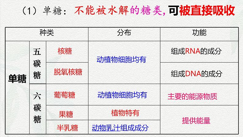 2.3 细胞中的糖类和脂质-2024-2025学年高一生物同步课堂课件（人教版2019必修1）06