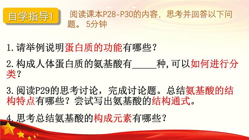 2.4 蛋白质是生命活动的主要承担者-2024-2025学年高一生物同步课堂课件（人教版2019必修1）第3页