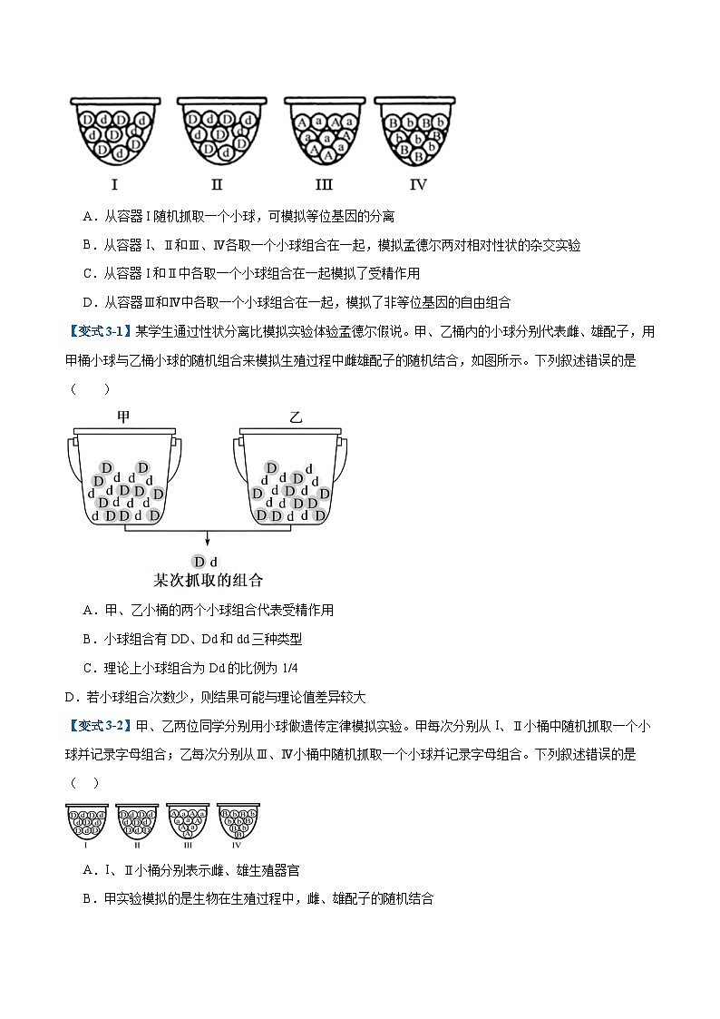 专题09 基因的传递规律（9大题型）（原卷版）第3页