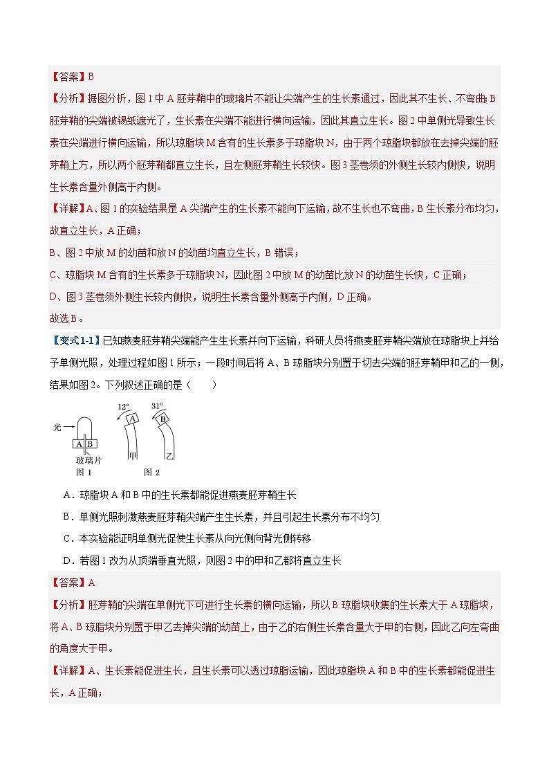 专题15 植物生长调节（6大题型）（解析版）第2页