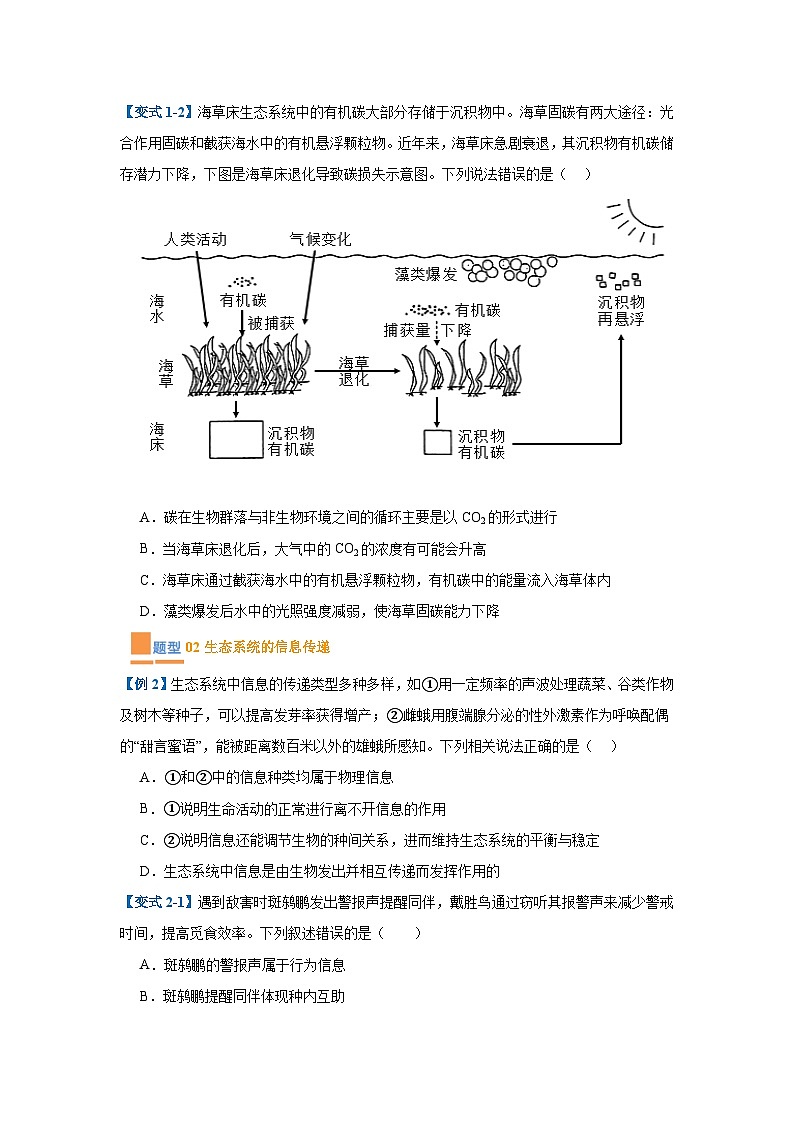 专题17 生态系统（7大题型）（原卷版）第2页