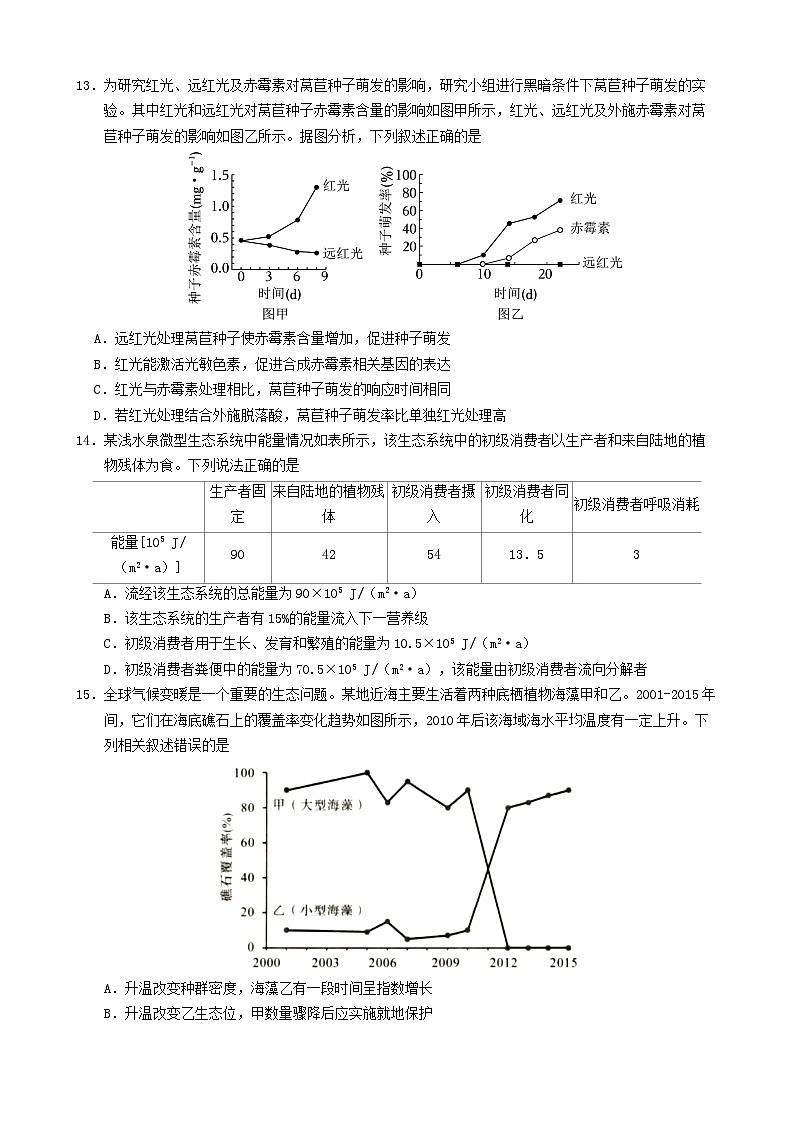 福建省厦门市2023_2024学年高三生物上学期12月月考试题第3页