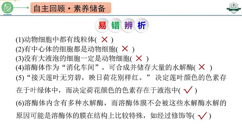 专题2.2 细胞器之间的分工与协调配合（课件）-2025年高考生物一轮复习考点归类（新高考通用）03