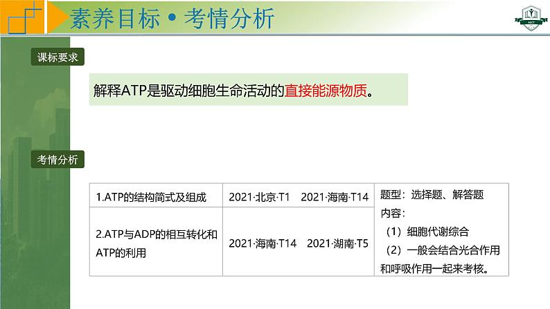 专题3.2 细胞的能量“货币”ATP（课件）-2025年高考生物一轮复习考点归类（新高考通用）第2页