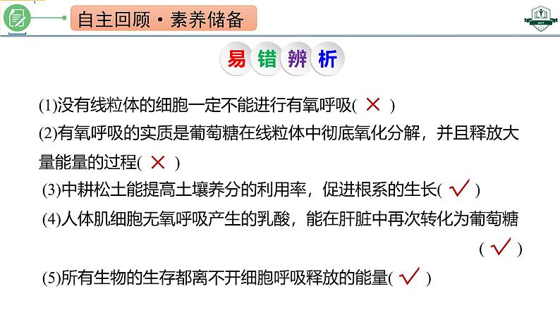 专题3.4 细胞呼吸方式的判断与影响因素及其应用（课件）-2025年高考生物一轮复习考点归类（新高考通用）02