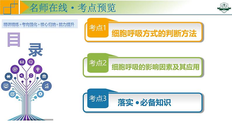 专题3.4 细胞呼吸方式的判断与影响因素及其应用（课件）-2025年高考生物一轮复习考点归类（新高考通用）03