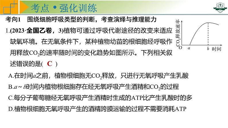 专题3.4 细胞呼吸方式的判断与影响因素及其应用（课件）-2025年高考生物一轮复习考点归类（新高考通用）07