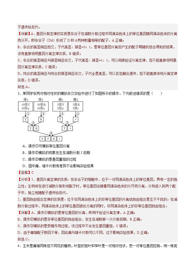 单元检测卷05  基因的传递规律（解析版）第2页