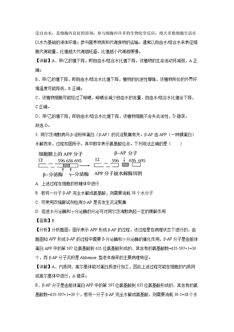 【生物】黑龙江省龙东十校2024-2025学年高三上学期开学考试（解析版）03