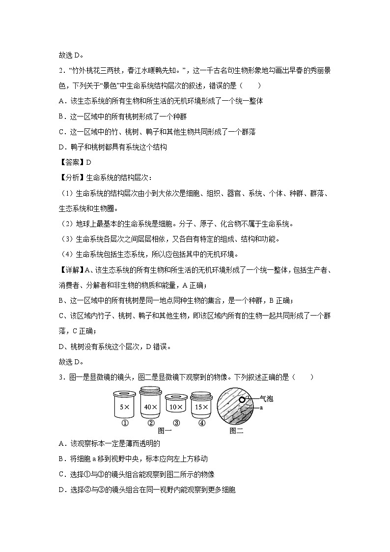 【生物】2024-2025学年高三上学期第一次月考2（新高考通用）（解析版）第2页