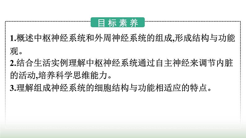 人教版高中生物选择性必修1第2章神经调节第1节神经调节的结构基础课件第2页